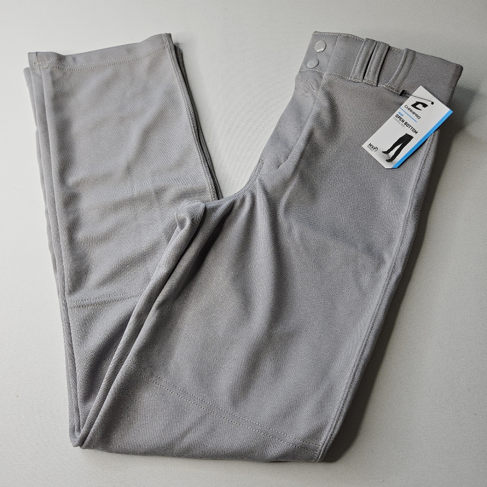 CHAMPRO Boys' Triple Crown Open Bottom Piped Youth Baseball Pants: Size YOUTH XL